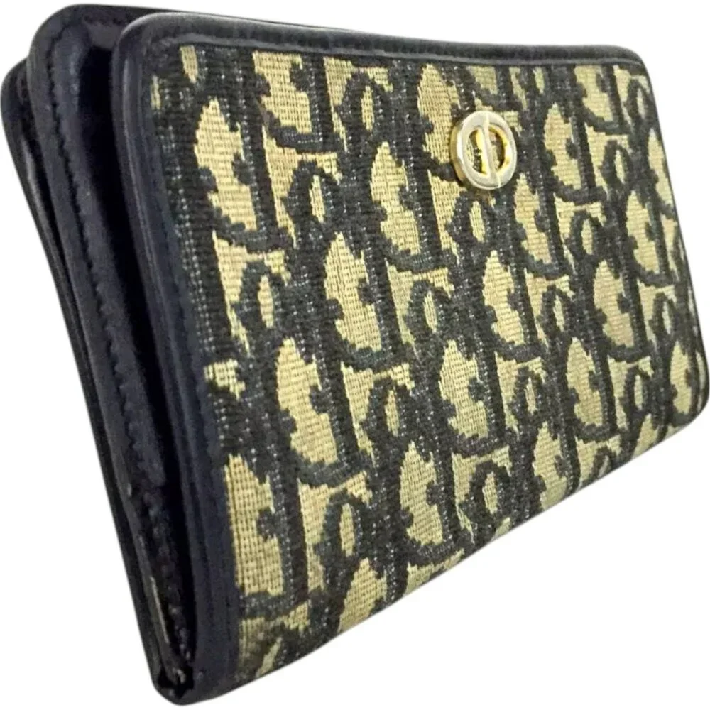202164BU (L1) Christian Dior Wallet Long Brown PVC